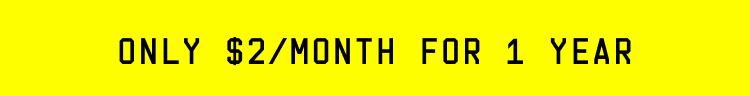 Only $2/month for 1 year