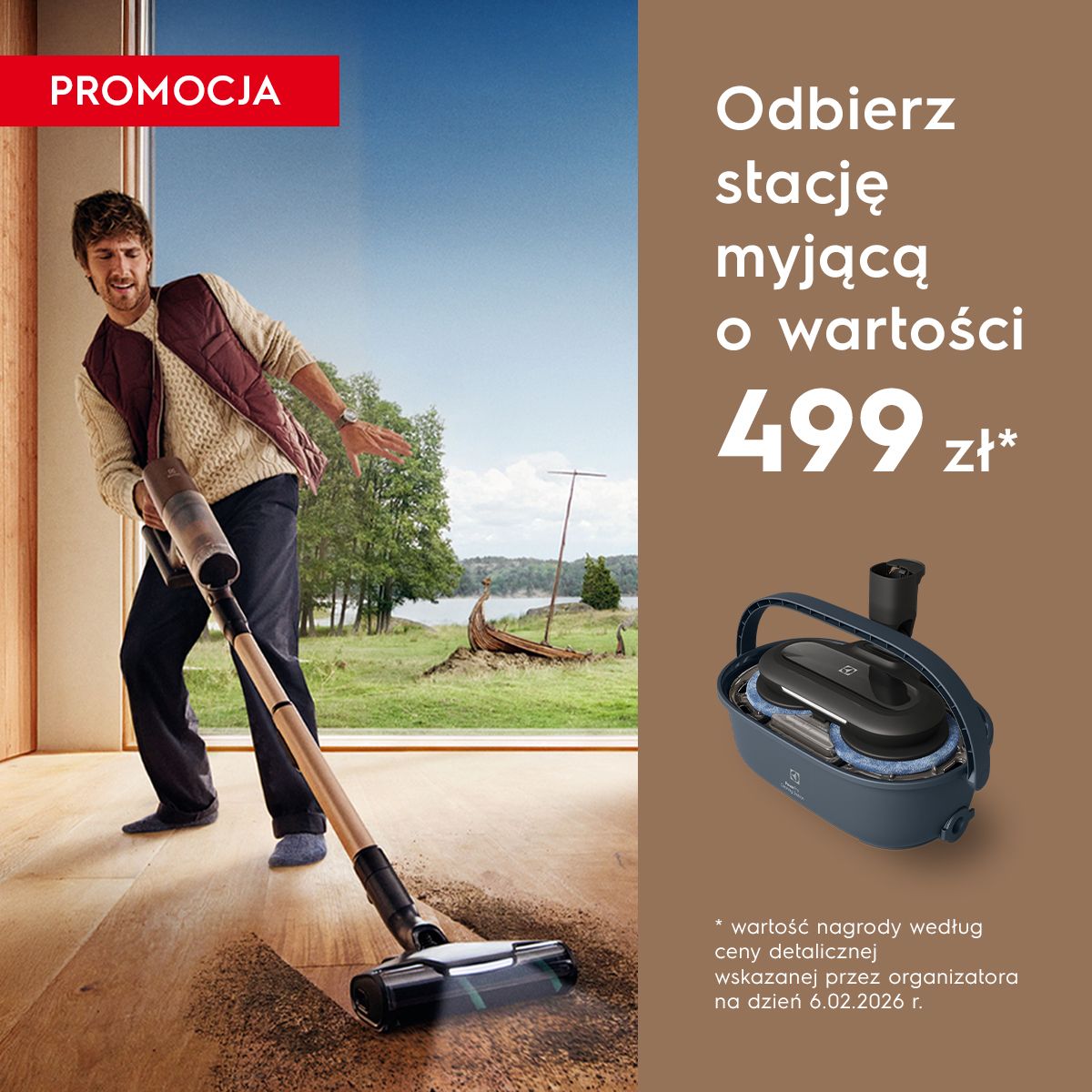 Promocja! Kup odkurzacz mopujący objęty promocją, zostaw opinię i odbierz stację myjącą o wartości 499 zł