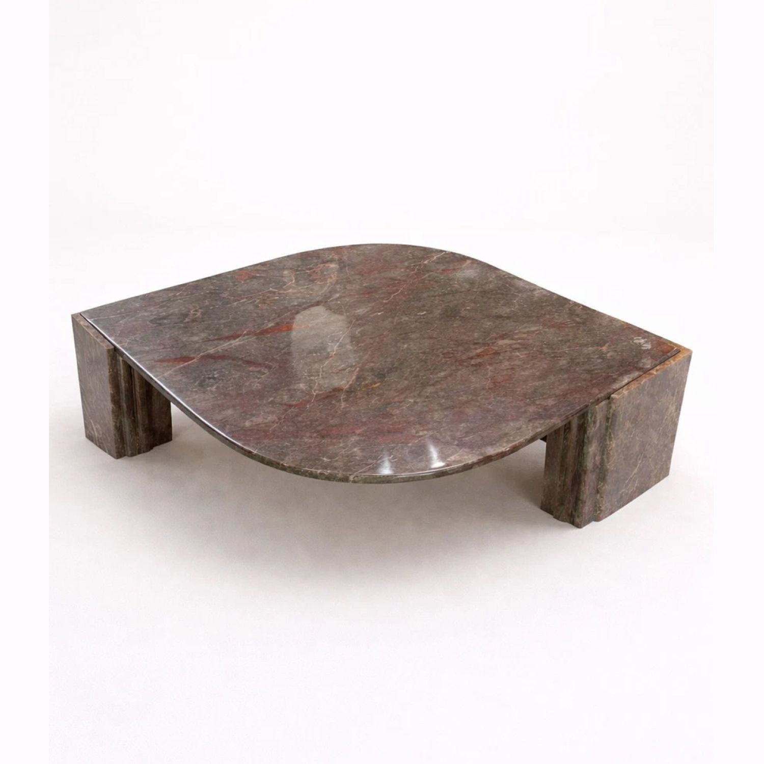 Drop marble coffee table